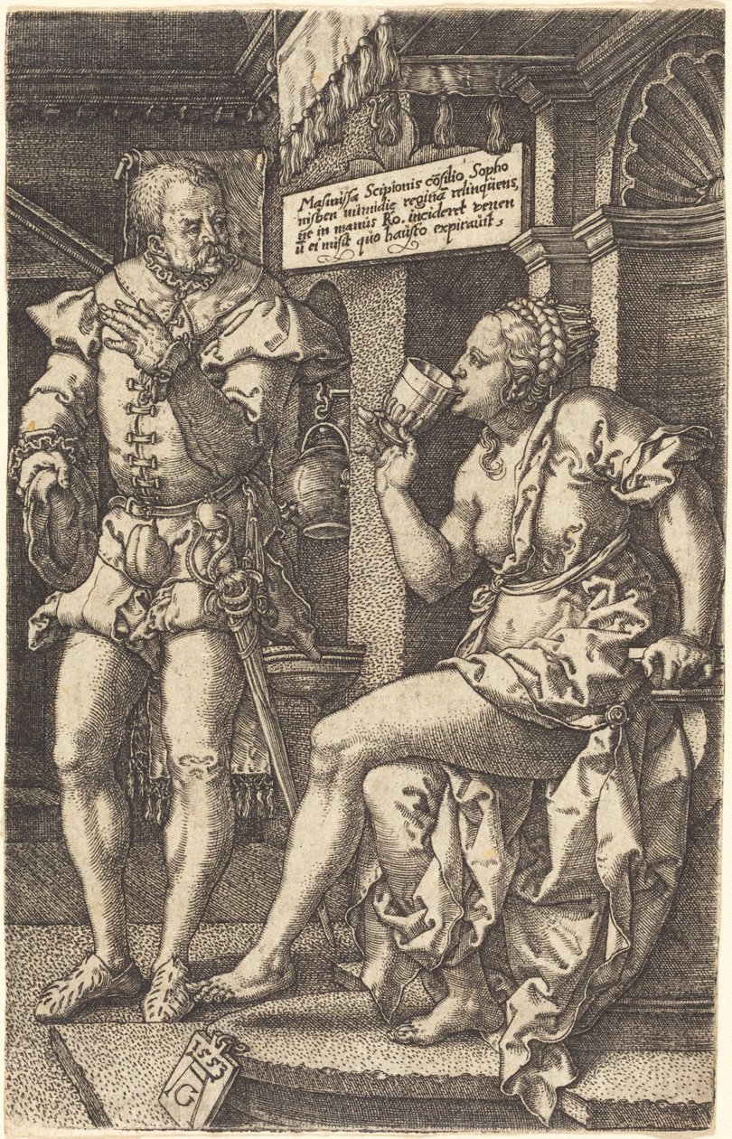Sophonisba, 1553. od Heinrich Aldegrever