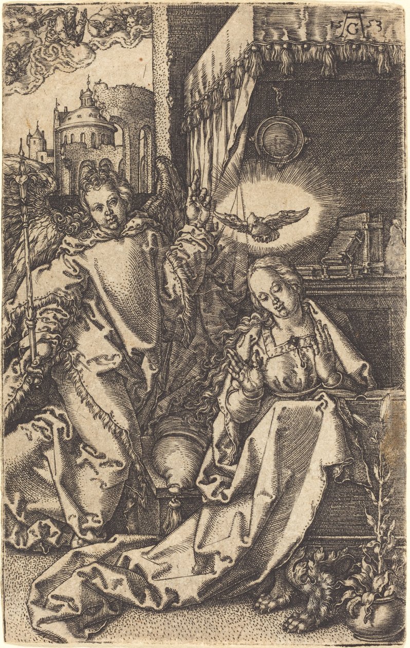 Zvěstování od Heinrich Aldegrever