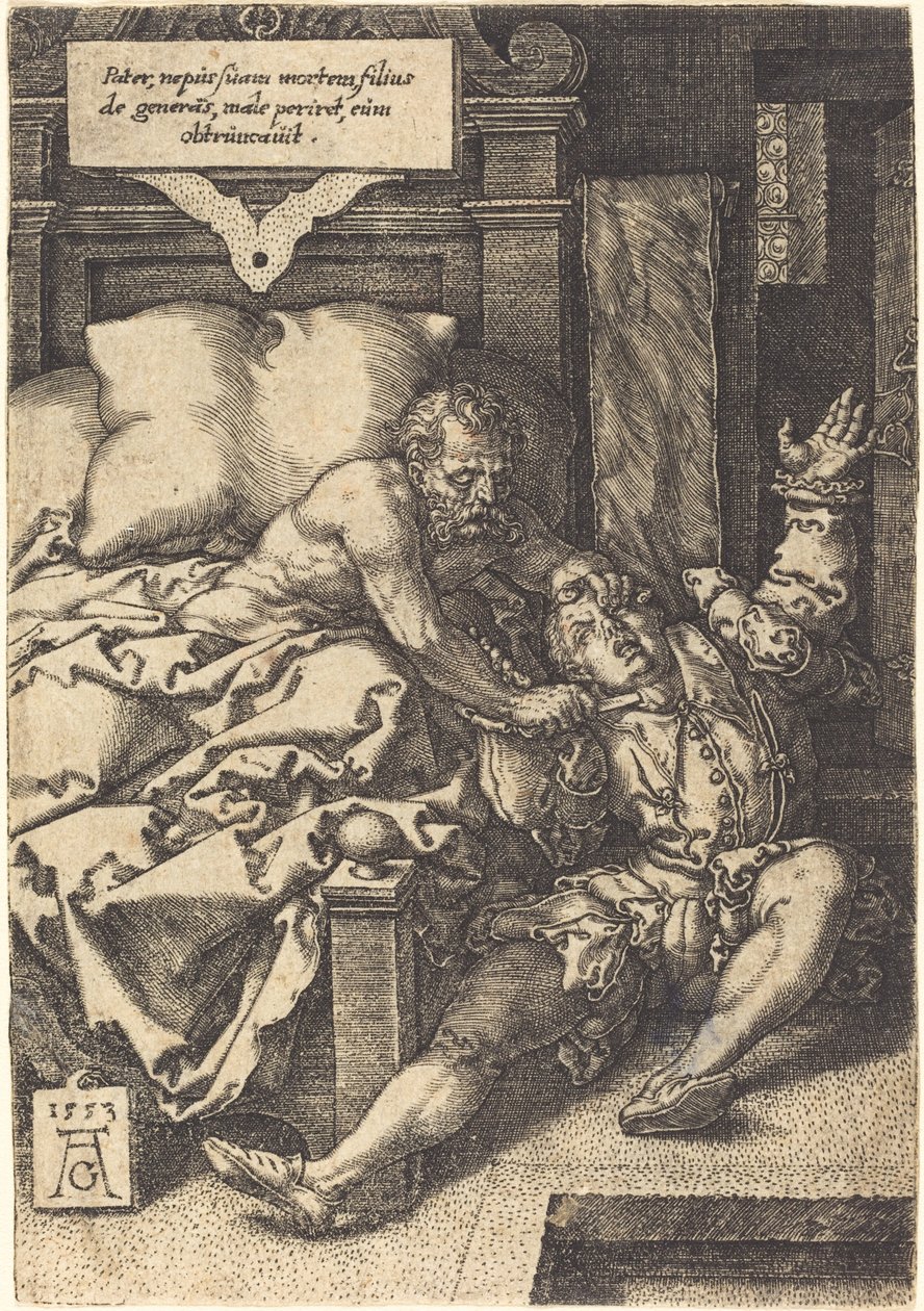 Přísný otec, 1553. od Heinrich Aldegrever