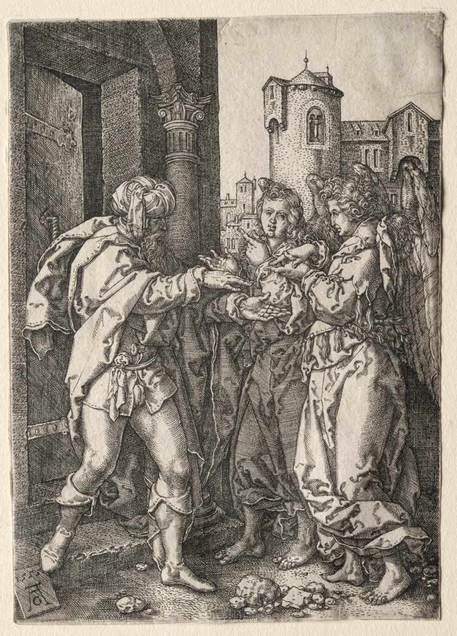 The Story of Lot, 1555. od Heinrich Aldegrever