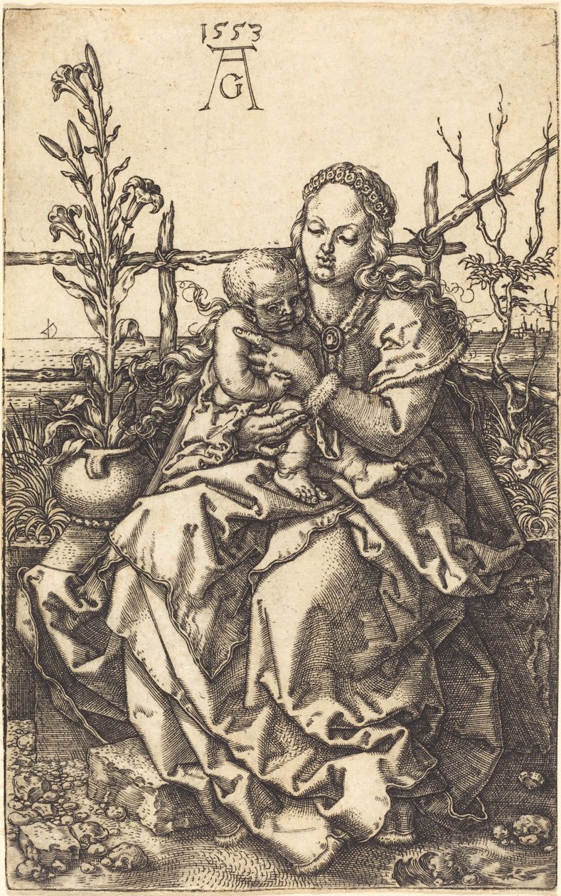 Sedící Panna, 1553. od Heinrich Aldegrever
