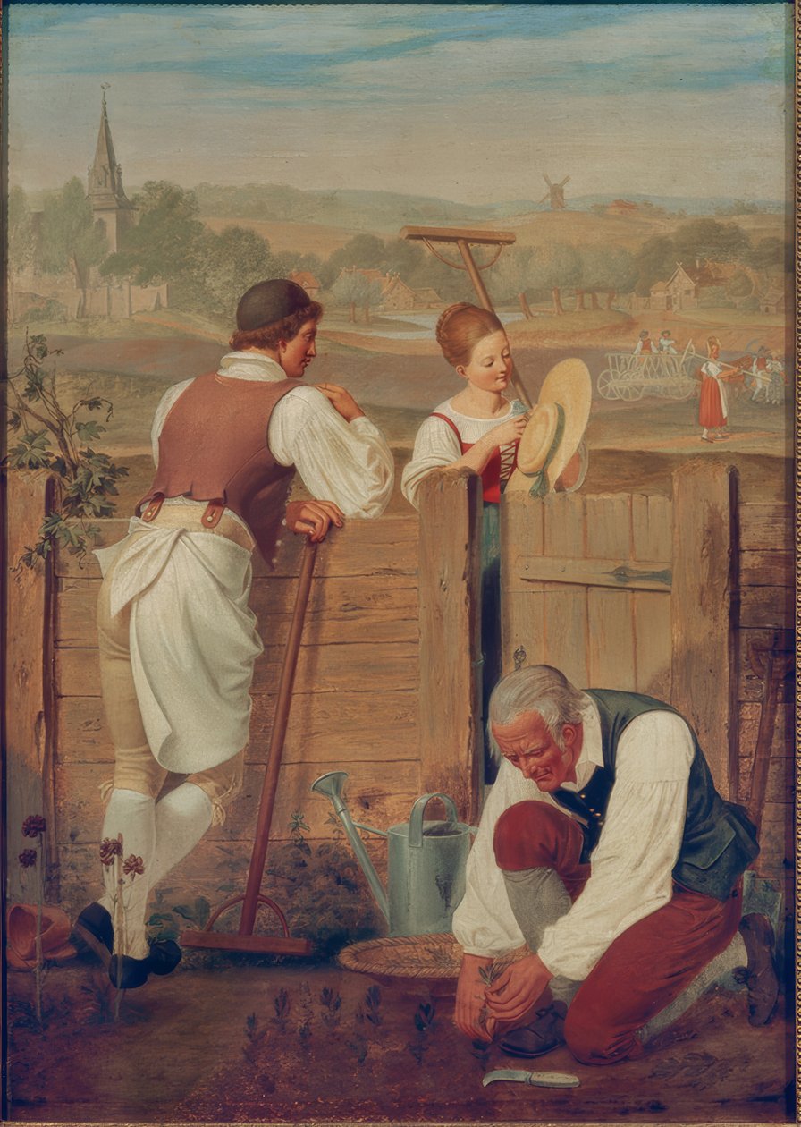 U plotu zahrady od Heinrich Anton Dahling