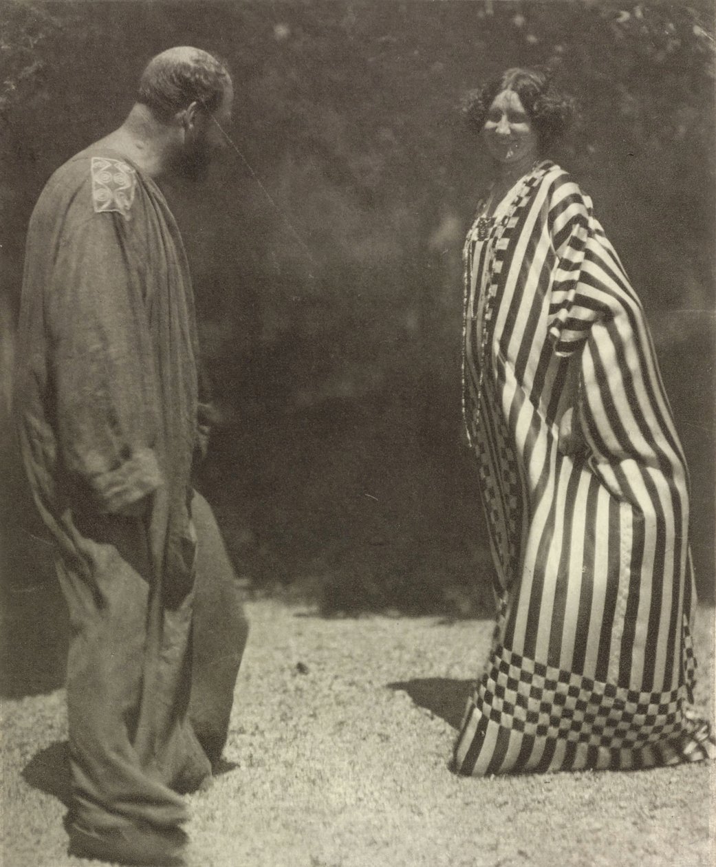 Gustav Klimt a Emilie Flöge, c. 1909. od Heinrich Böhler