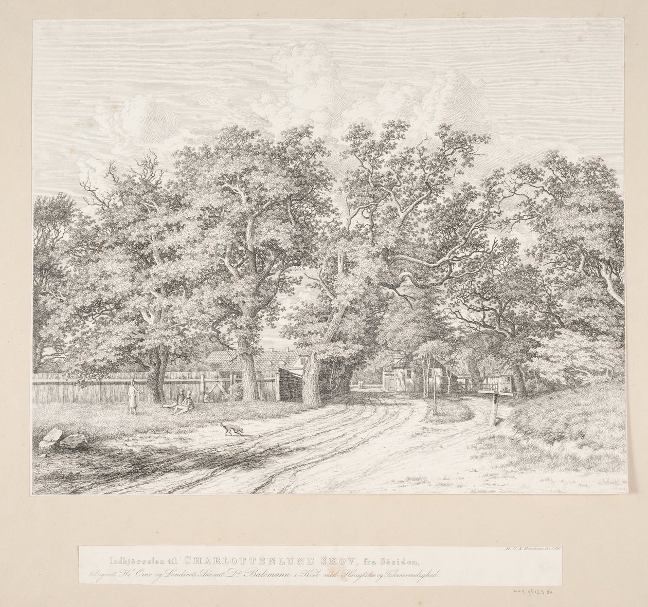 Vstup do Charlottenlund Forest ze strany jezera od Heinrich Buntzen