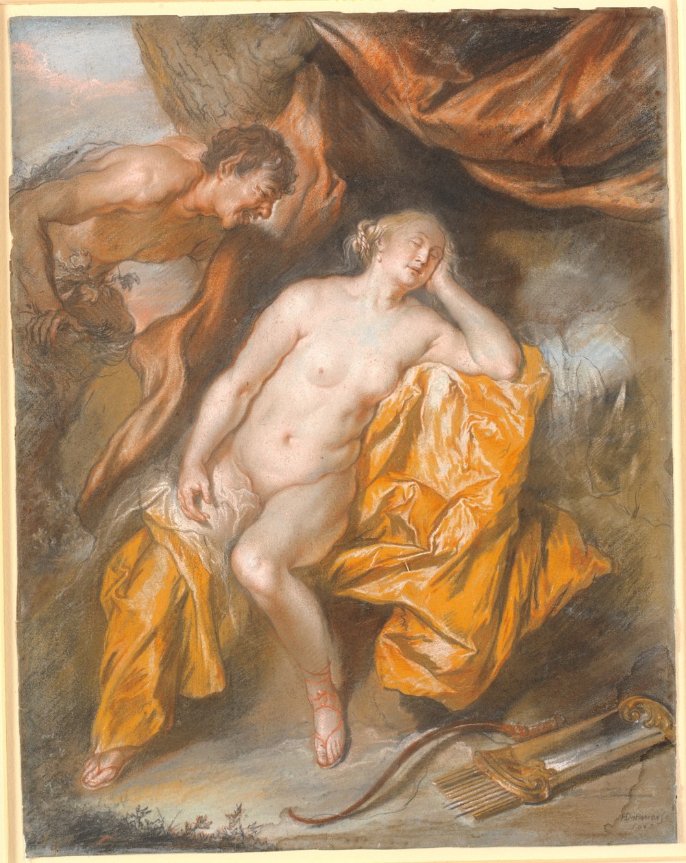 Jupiter a Antiope od Heinrich Dittmers