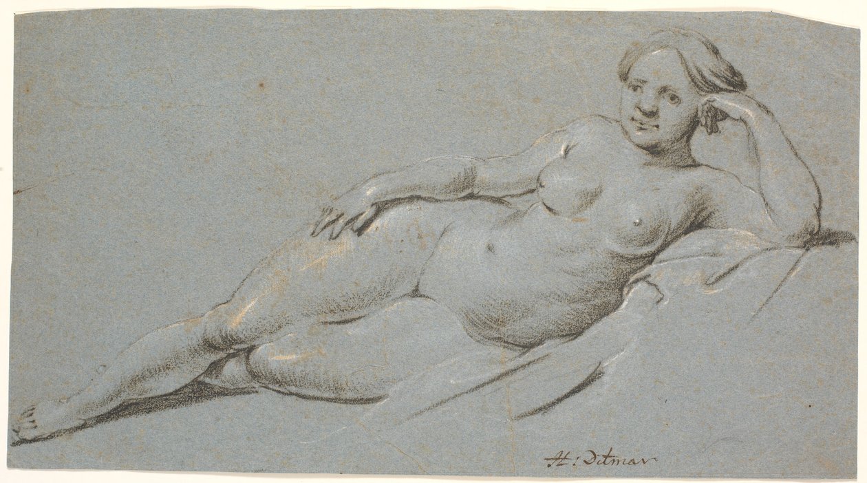 Ležící modelka od Heinrich Dittmers