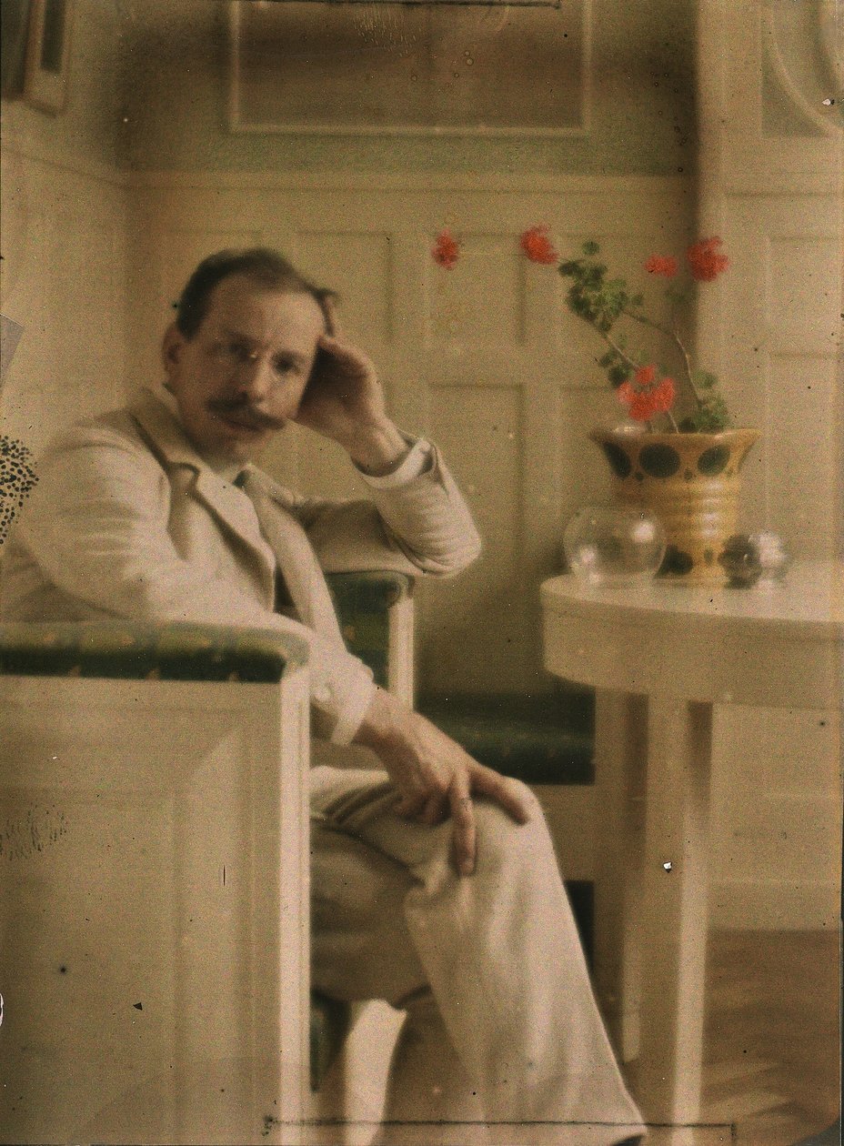 Autoportrét Heinricha Kühna, Autochrom od Heinrich Kuhn