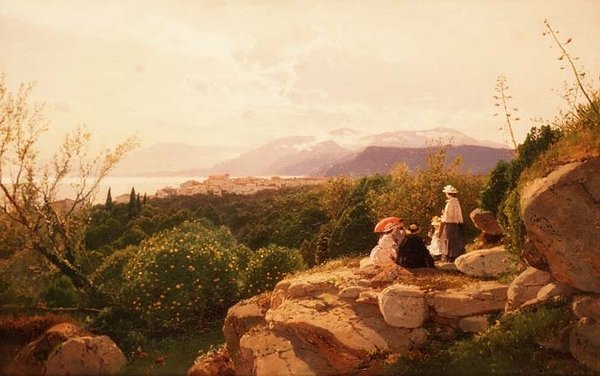 Alpská scéna od Heinrich Rudolf Schuster