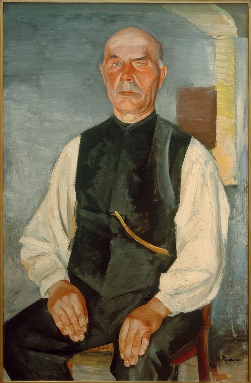 Starý farmář (Johann Rohwedder) od Heinrich Stegemann