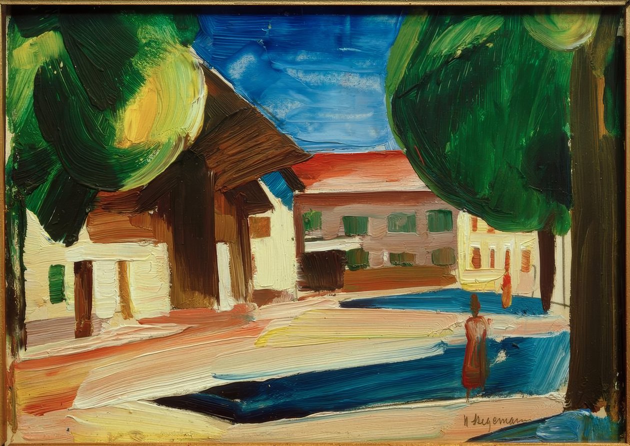 Motiv od Garmische od Heinrich Stegemann