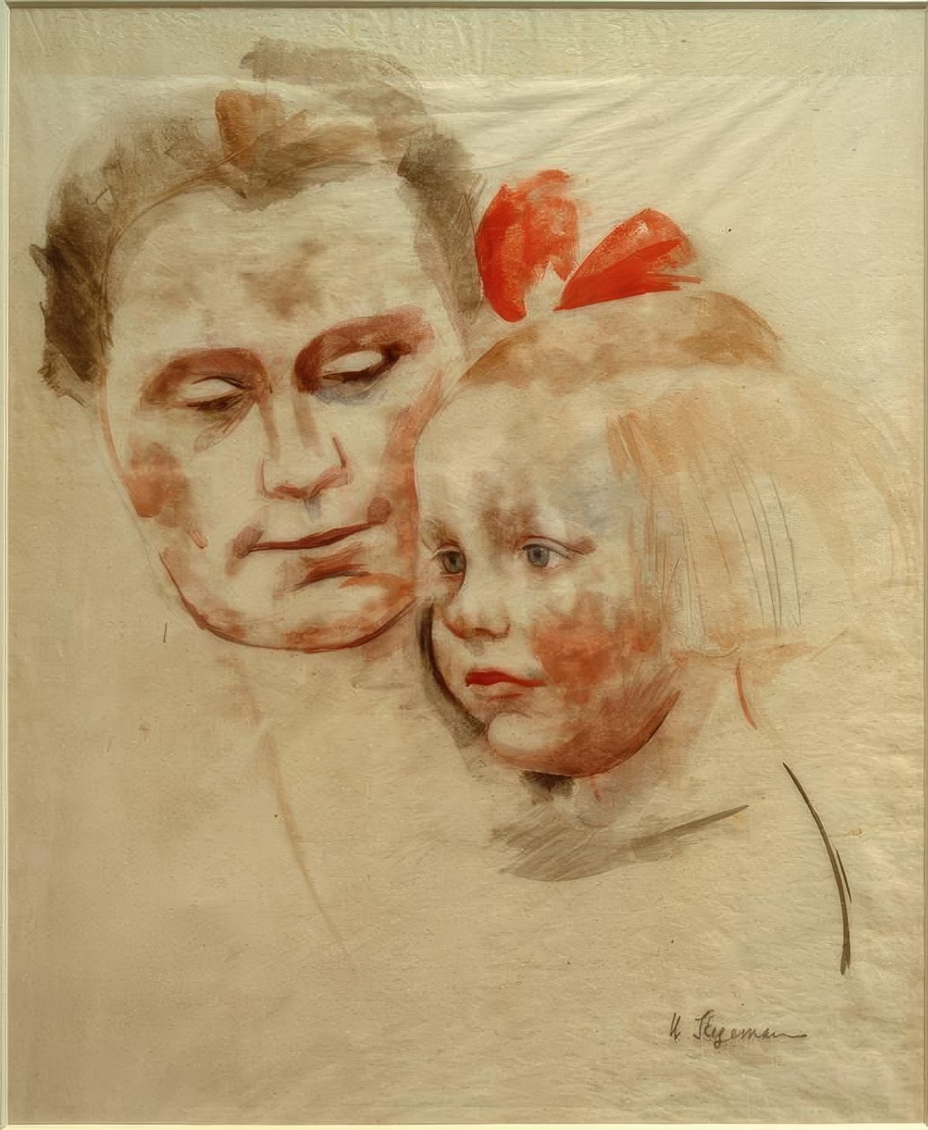 Matka s dítětem (Anna a Käte Werner) od Heinrich Stegemann