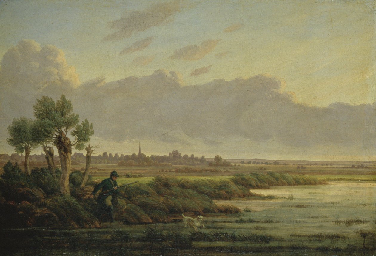 Na Alsteru ve Winterhude, 1834 od Heinrich Stuhlmann