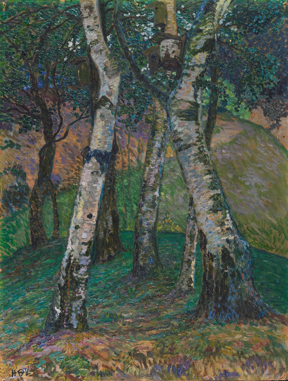 Břízy v Barkenhoff, 1913. od Heinrich Vogeler