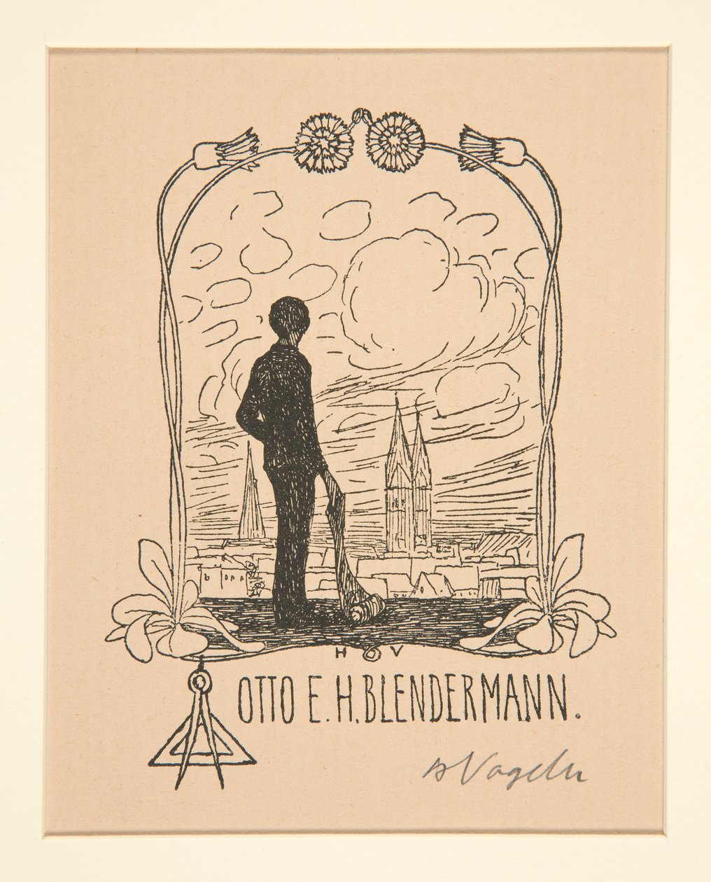 Knihovní desky od Heinrich Vogeler