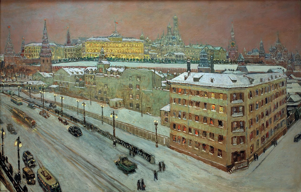 Moskva v noci, 1939. od Heinrich Vogeler