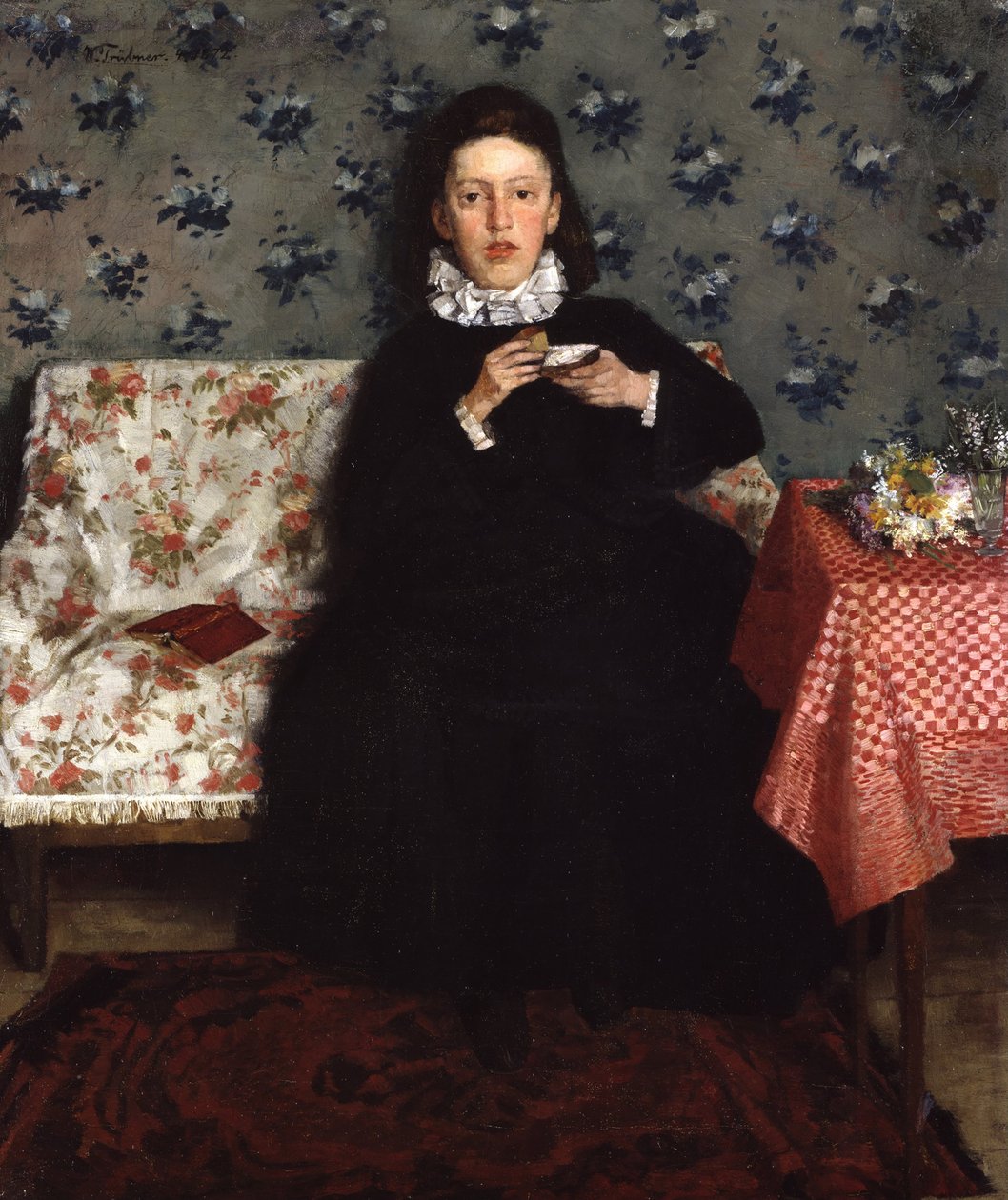 Na pohovce, 1872 od Heinrich Wilhelm Trübner
