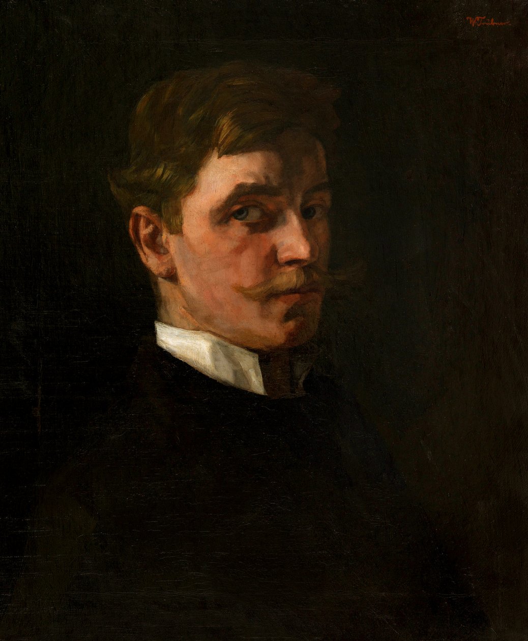 Autoportrét, 1876-1877. od Heinrich Wilhelm Trübner