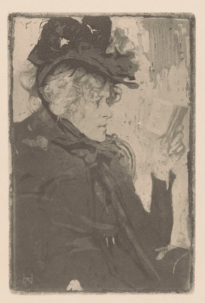 čtení žena od Heinrich Wolff