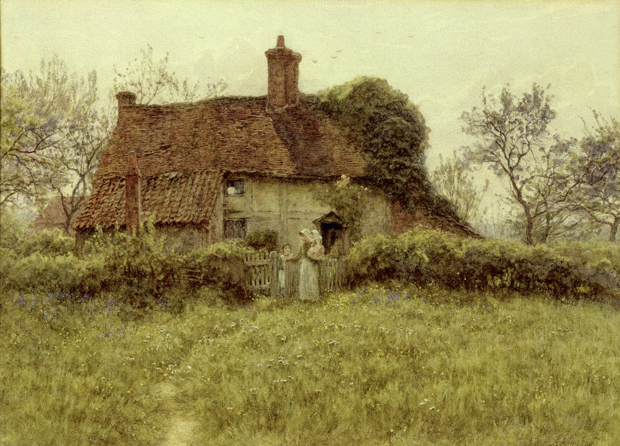 Chata v Pinner, Middlesex od Helen Allingham