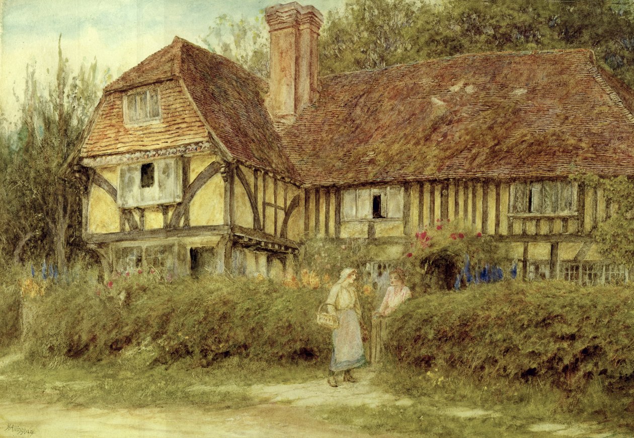 Kentish Cottage od Helen Allingham