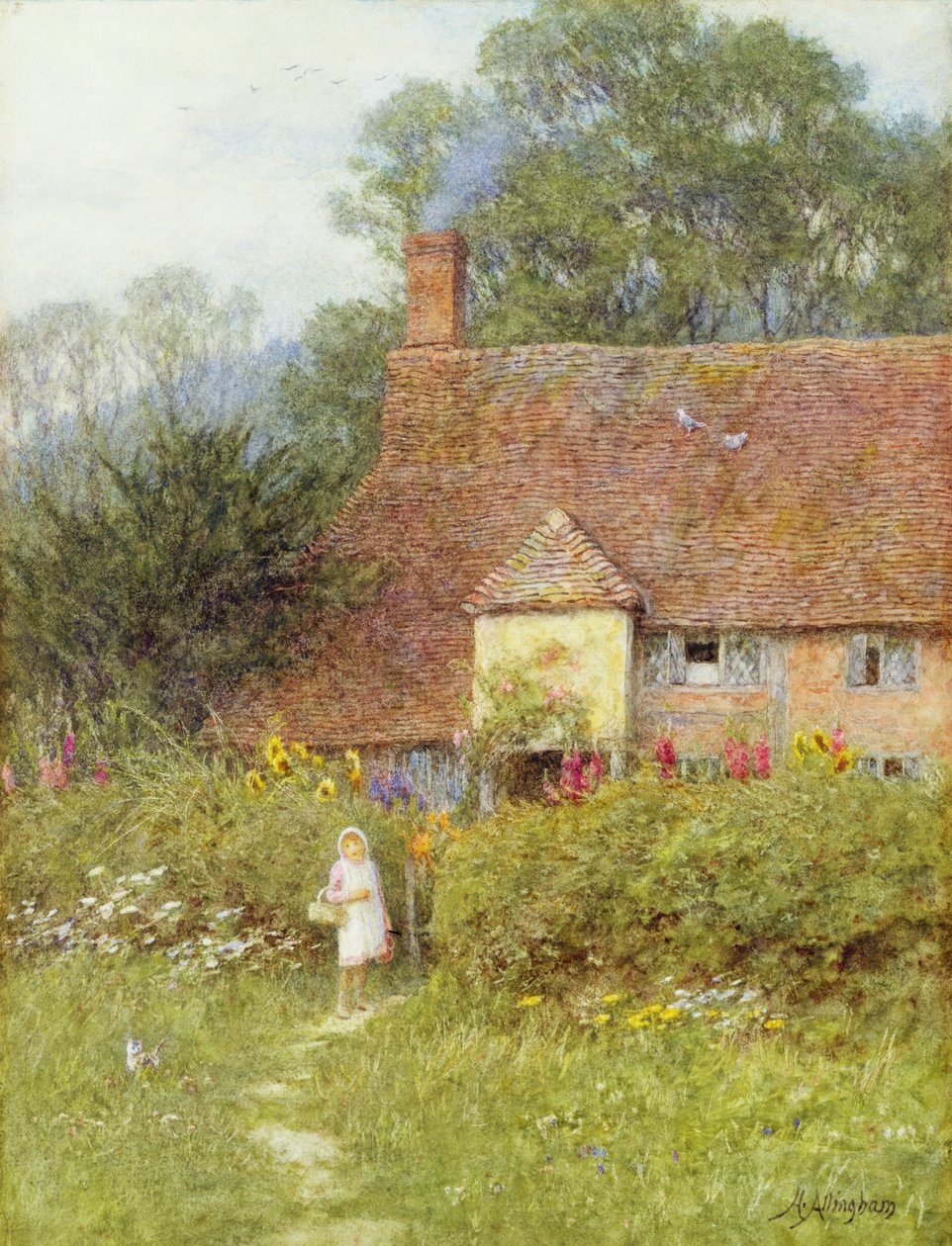 U Chatové brány od Helen Allingham