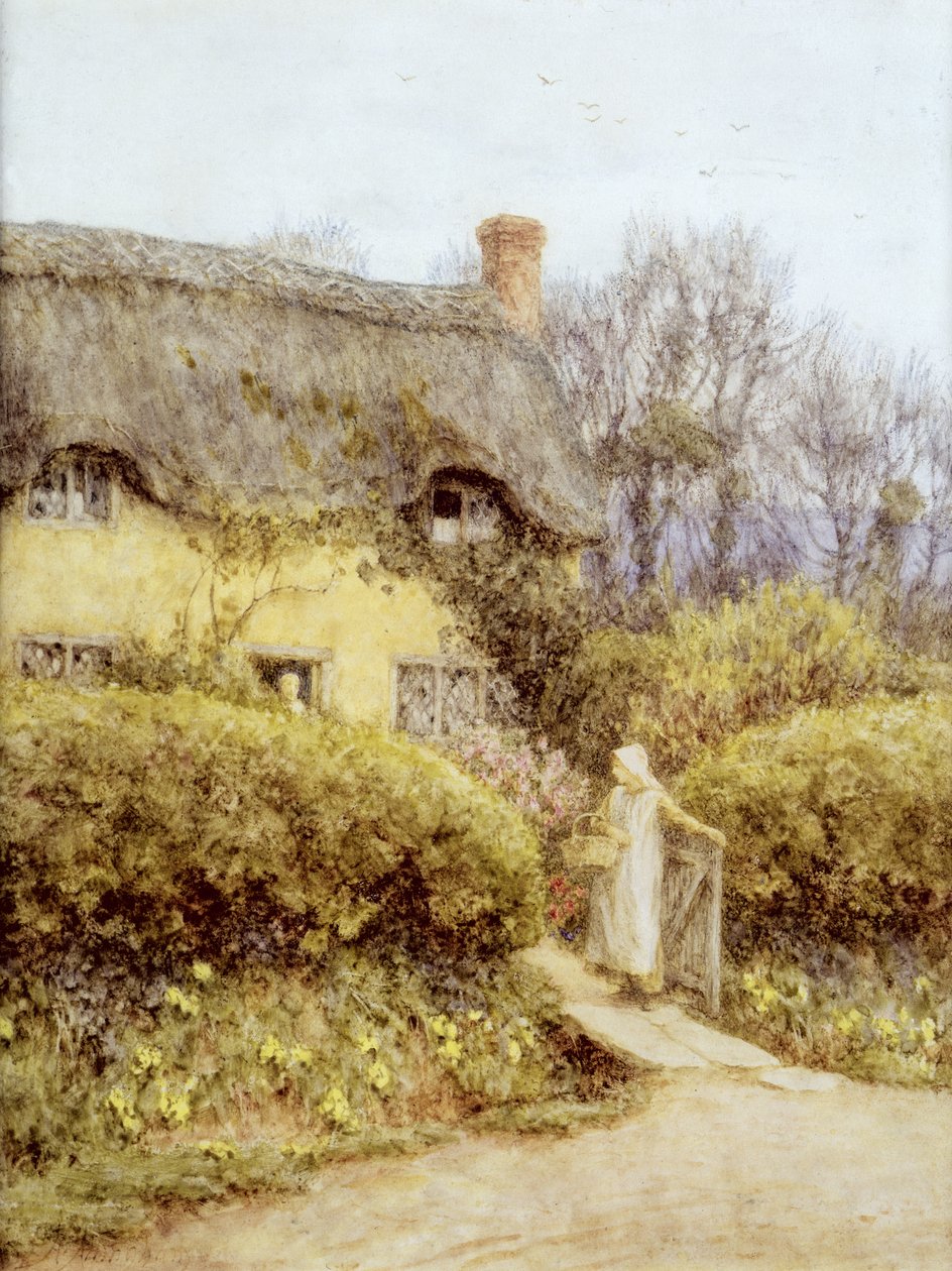 Chata u sladké vody od Helen Allingham