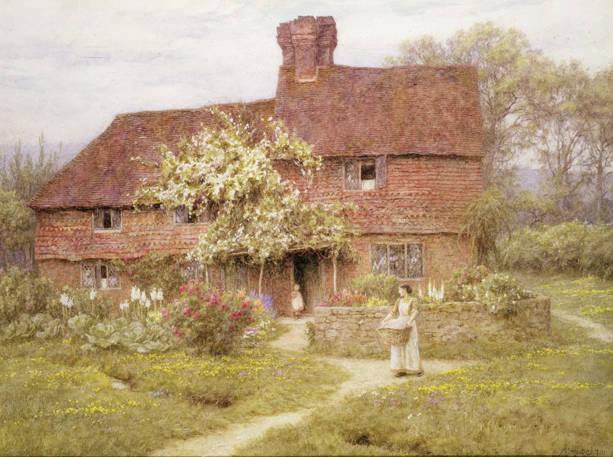 Rose Cottage, Shottermill od Helen Allingham