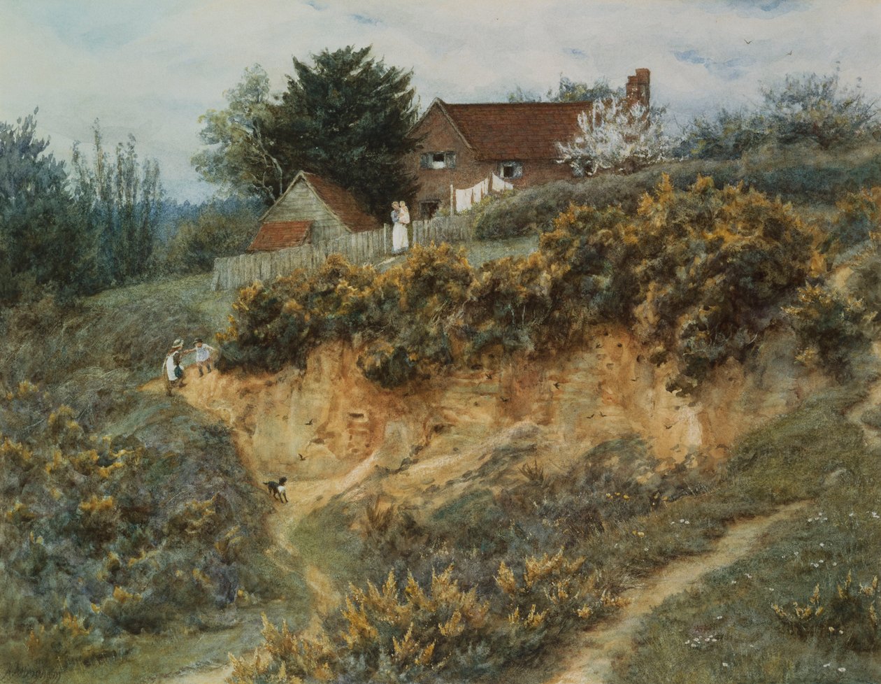 V Sandhills, Witley od Helen Allingham