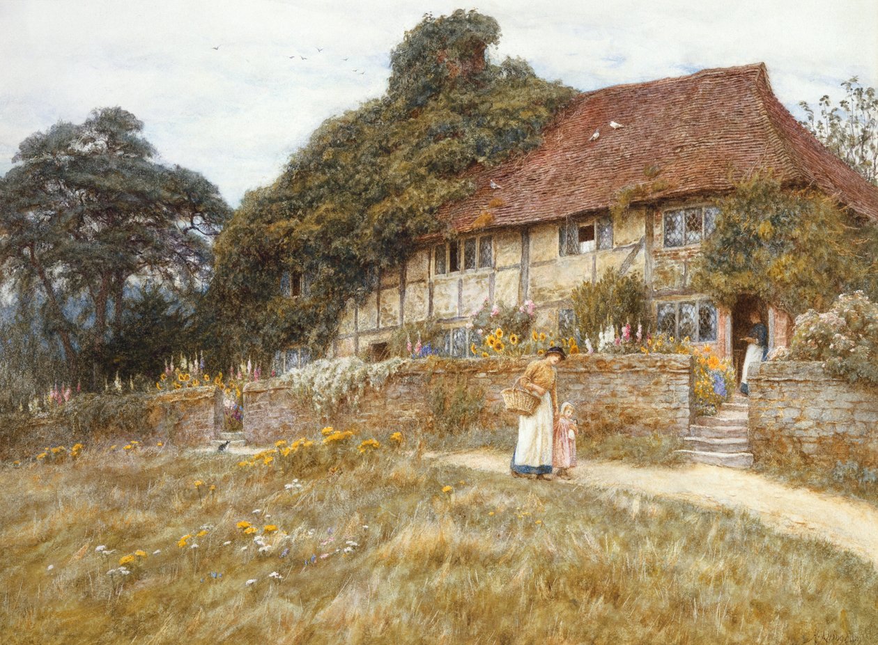 Ve Stedhamu poblíž Midhurstu od Helen Allingham