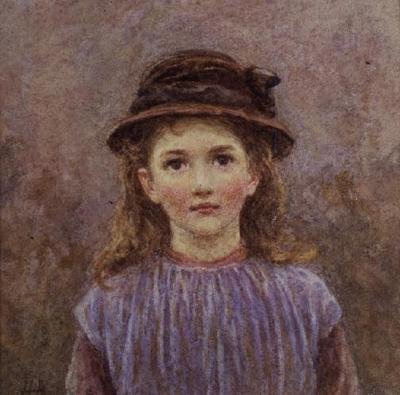 Portrét mladé dívky od Helen Allingham