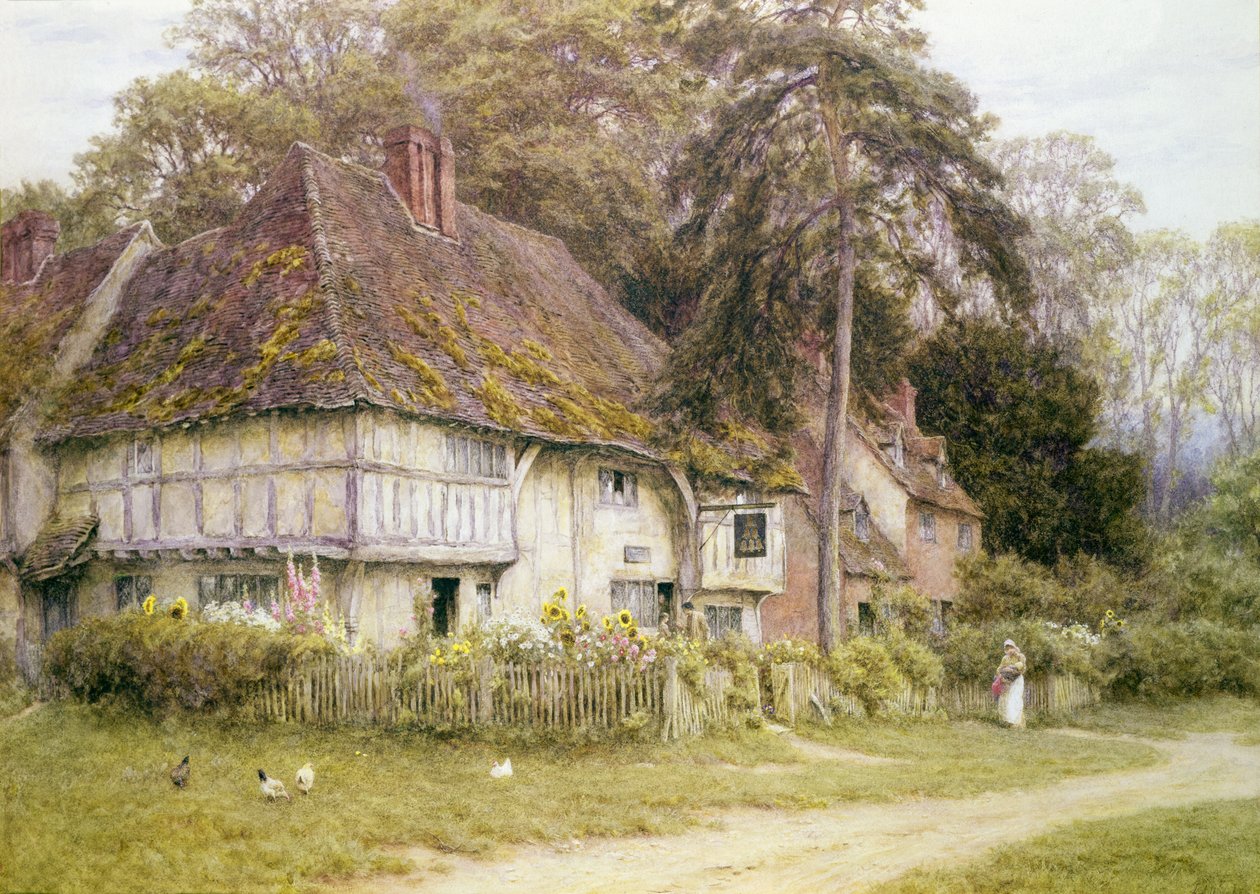 Six Bells, Hollingbourne, Kent od Helen Allingham