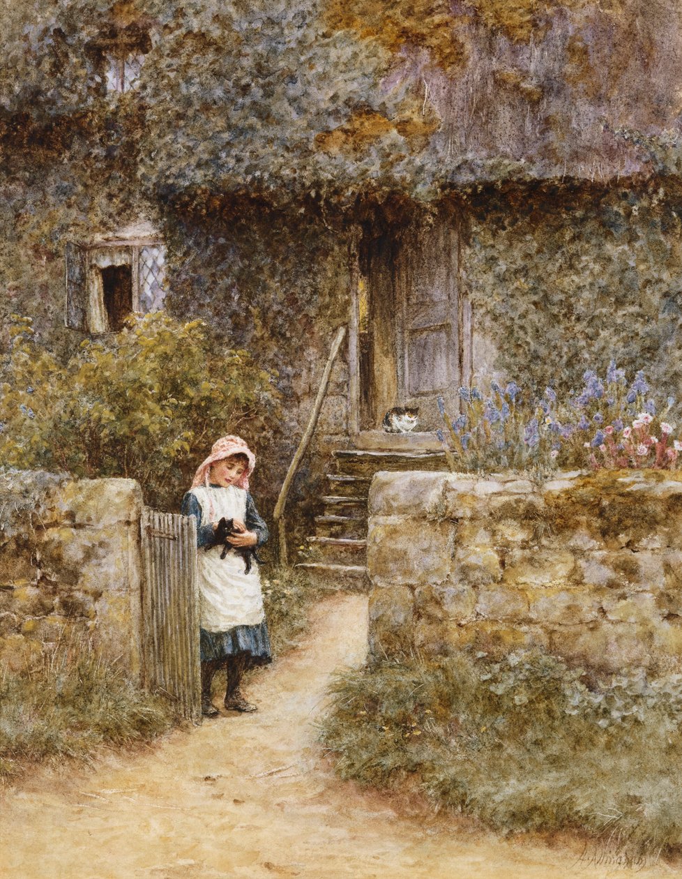 Zahradní brána od Helen Allingham