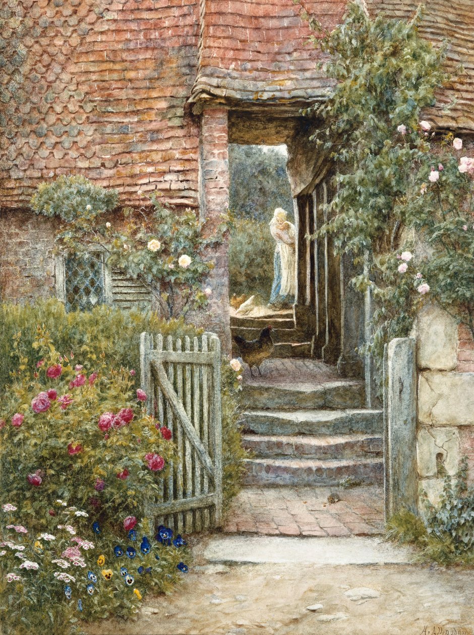 Pod starou sladovnou, Hambledon, Surrey od Helen Allingham