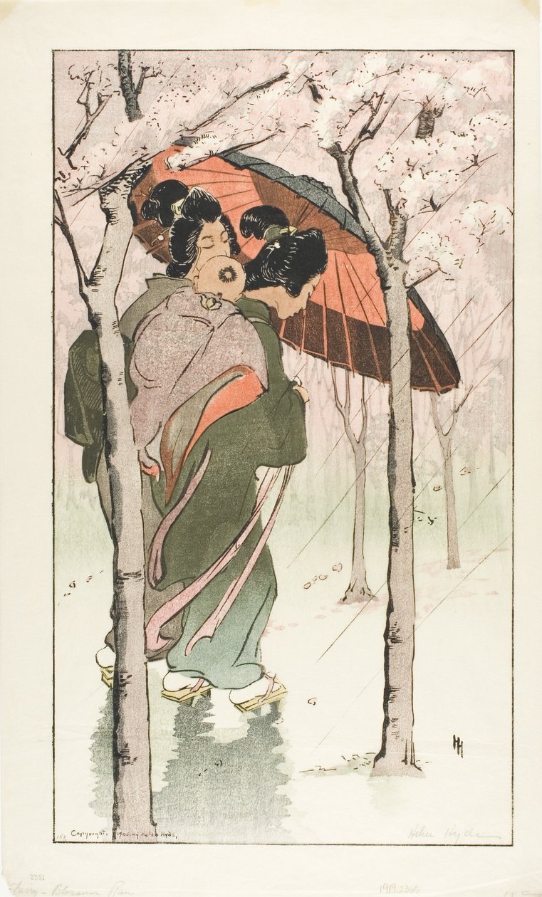 Cherry Blossom Déšť od Helen Hyde
