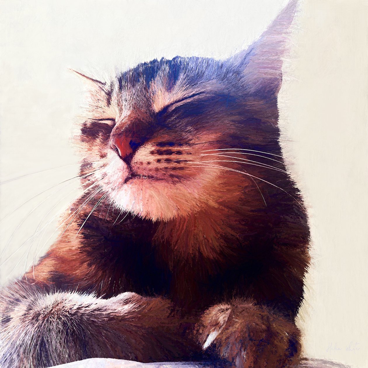 Cat That Got The Cream, 2018 od Helen White