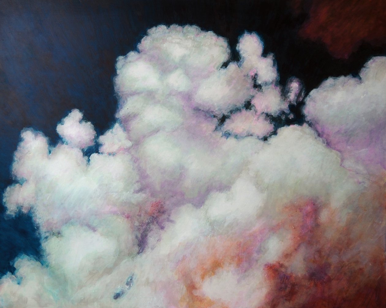 Cumulus, 2021 (akryl na palubě) od Helen White