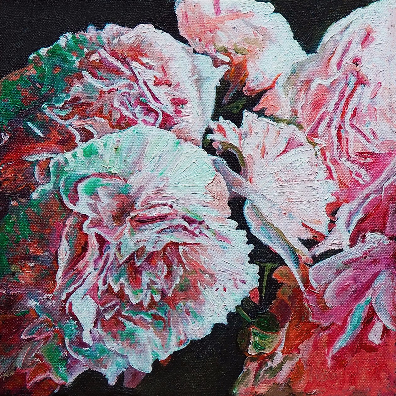 Pivoňky, 2010 (olej na plátně) od Helen White