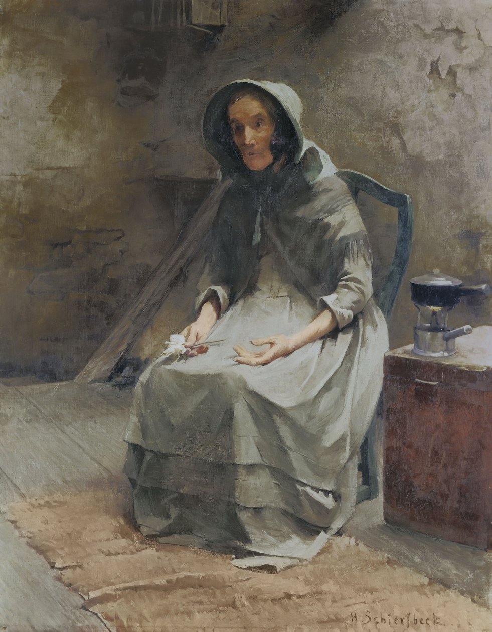 podzimní růže; Hostros od Helene Schjerfbeck