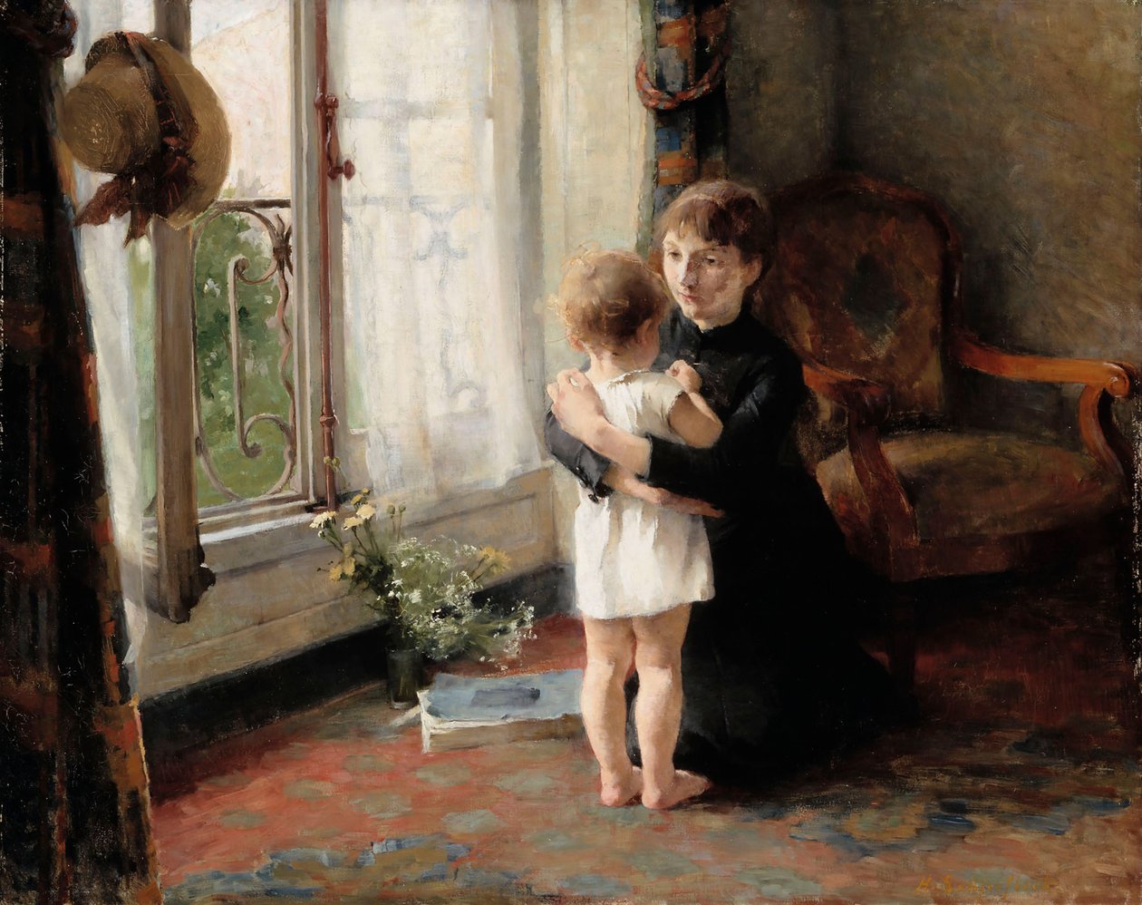 Matka a dítě, 1886. od Helene Schjerfbeck