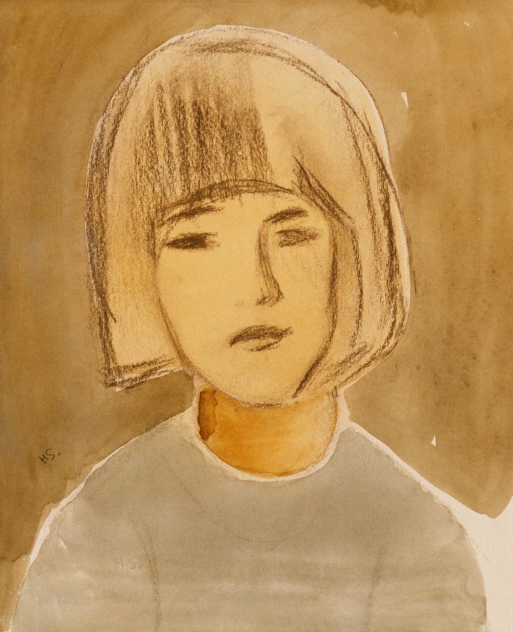 Portrét dívky od Helene Schjerfbeck