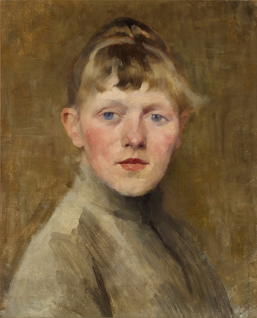 Autoportrét, 1884-1885. od Helene Schjerfbeck