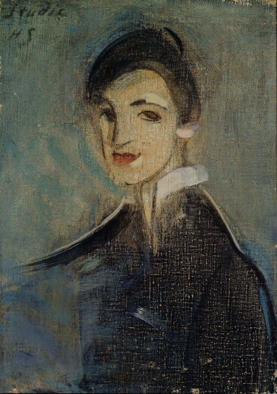 Zpěvák v černém, 1916-1917. od Helene Schjerfbeck