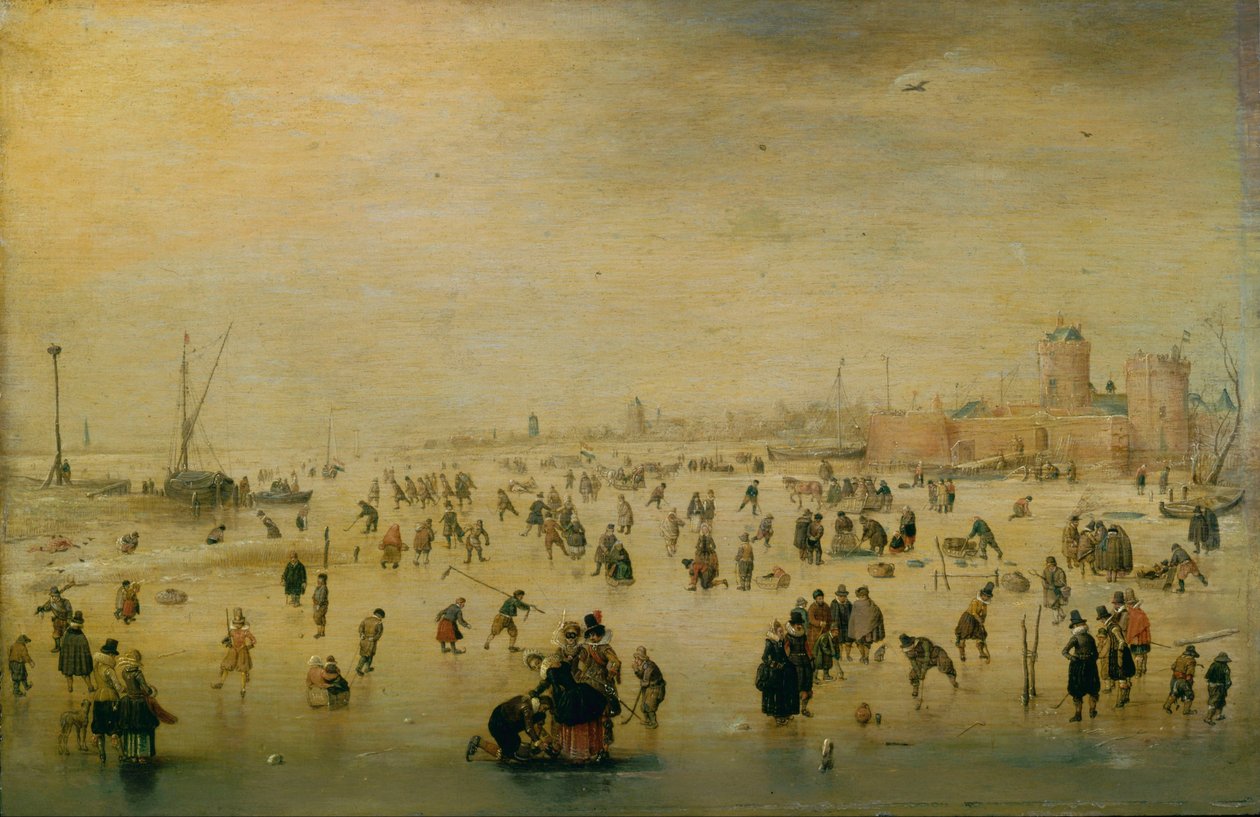 Bruslení scéna od Hendrick Avercamp