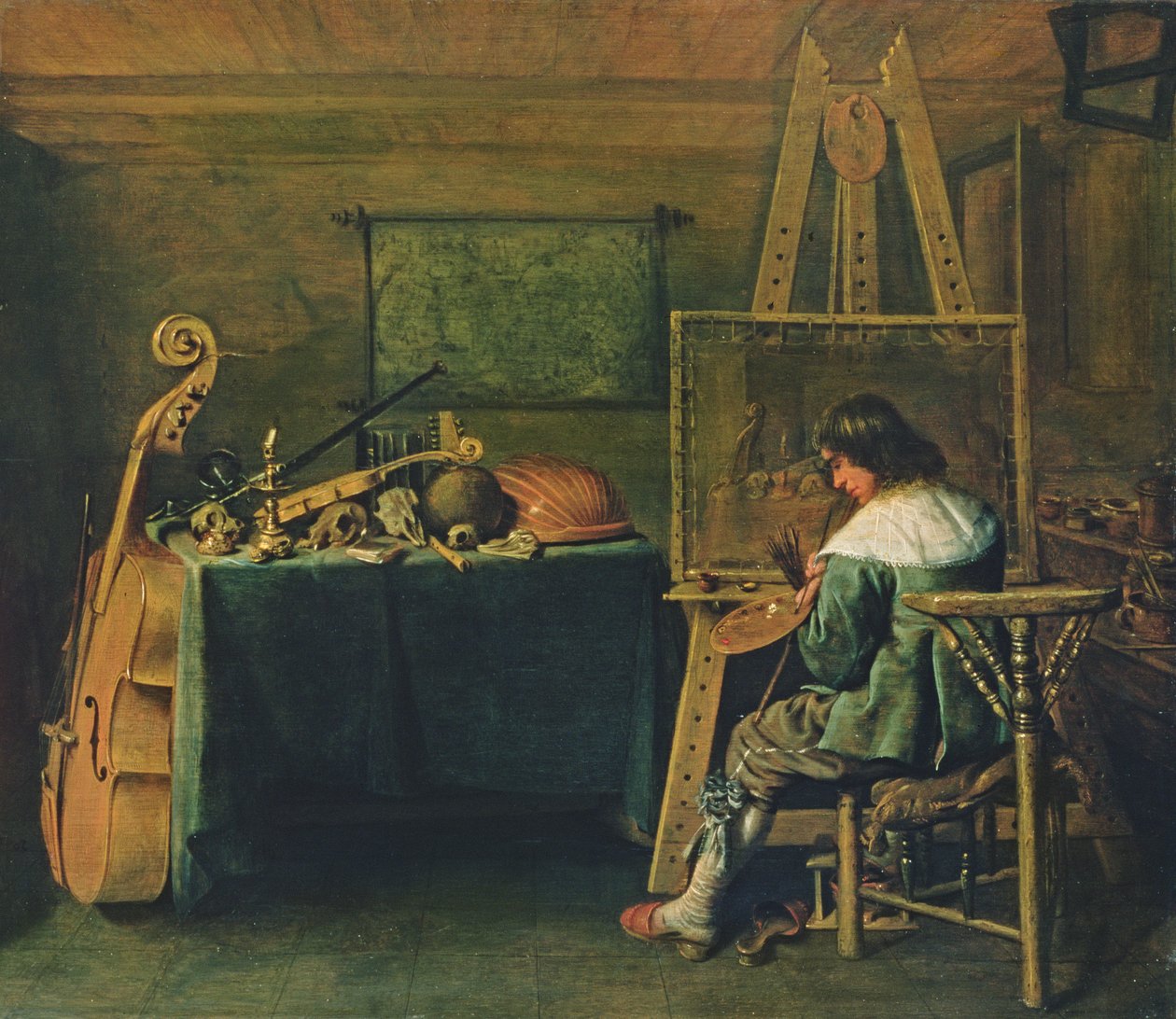 Umělec ve svém studiu, cca 1640 (panel) od Hendrick Gerritsz Pot