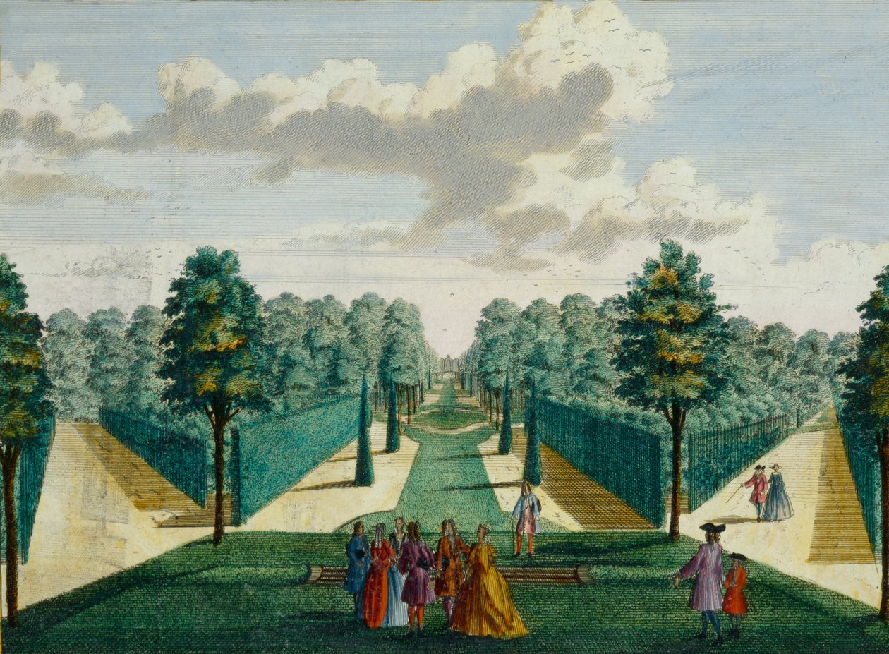 Design for a Garden, cca 1700 od Hendrick de and Brouerius Van Nidek, Mattheus Leth
