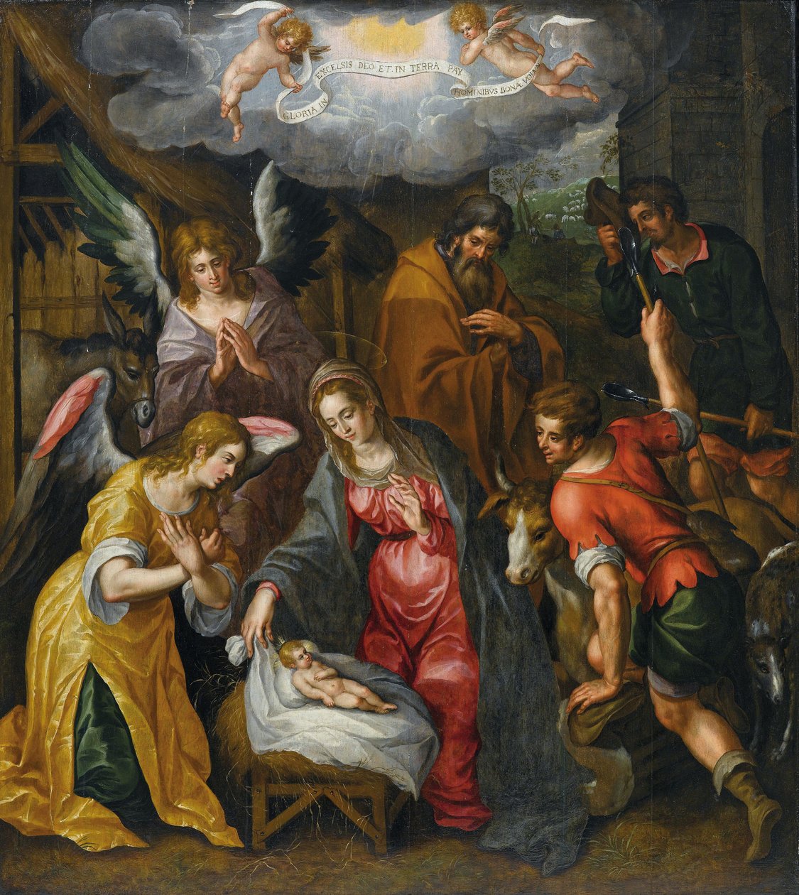 Narození Krista od Hendrick de Clerck