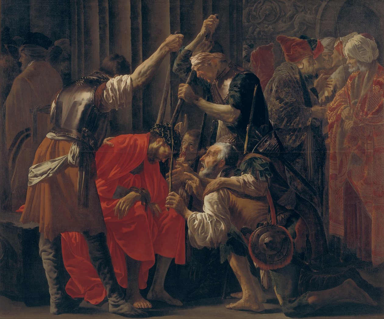 Kristus korunován trny od Hendrick ter Brugghen