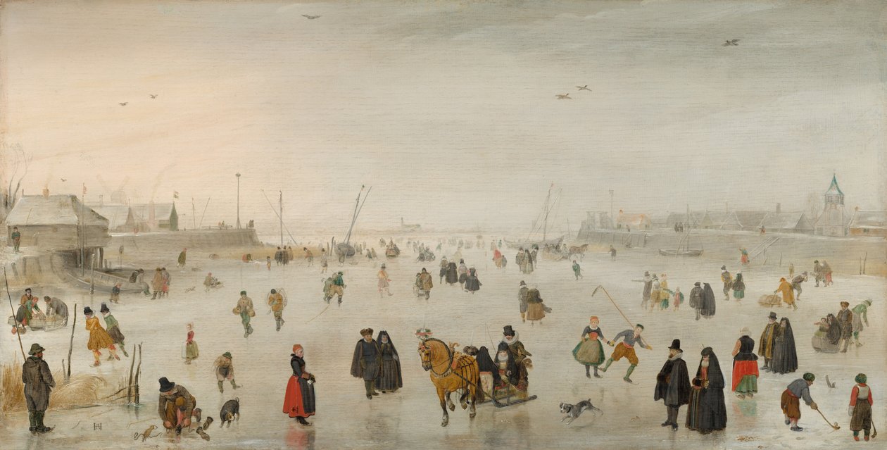 Act ゔ dai Rokudanme: a rs band Hikosaburo a s Hayano Kanpei An d. .. .. , 1862 Bunkyu 2, 6. měs. od Hendrick Avercamp
