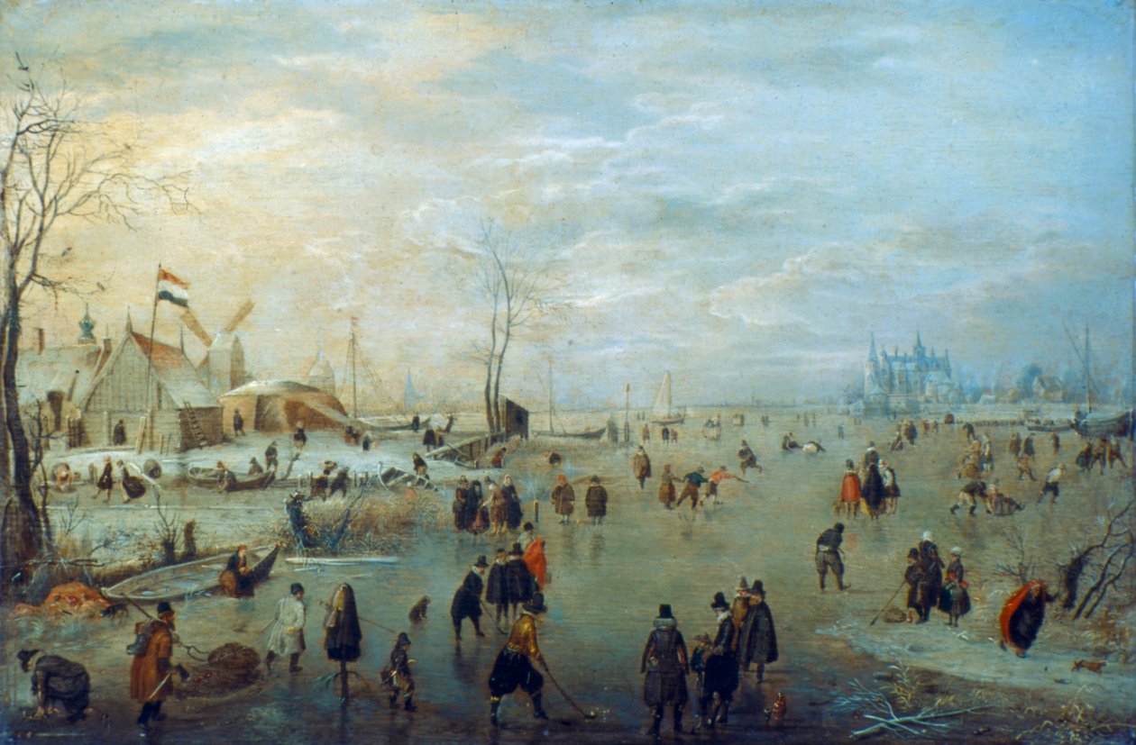 Zimní krajina, 1630-1634 od Hendrick Avercamp