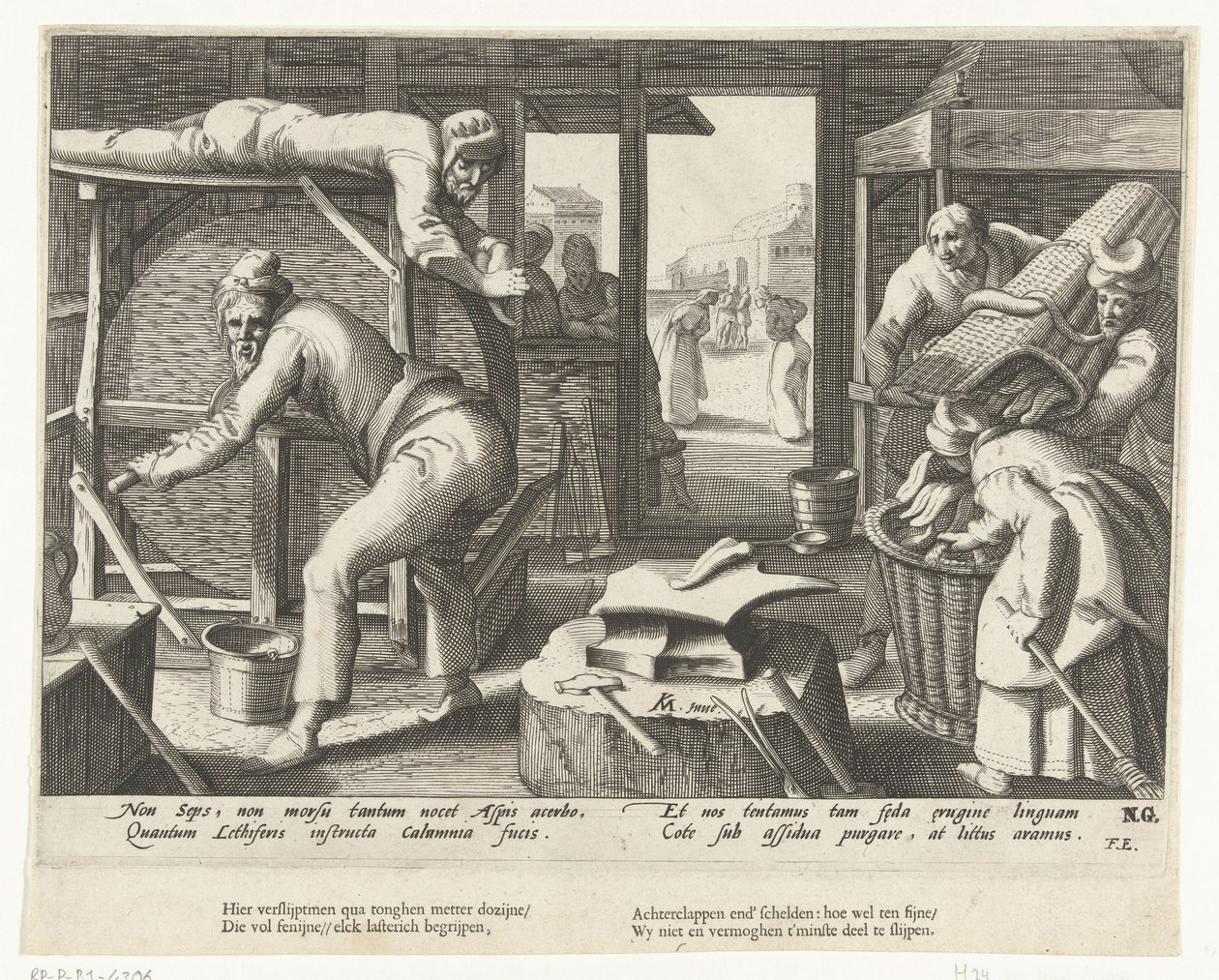 Ořezávátko jazyka od Hendrick Goltzius (attributed to workshop of)
